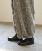 コットンウールグレンチェック　バルーンパンツ